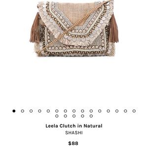 Decorated woven satchel